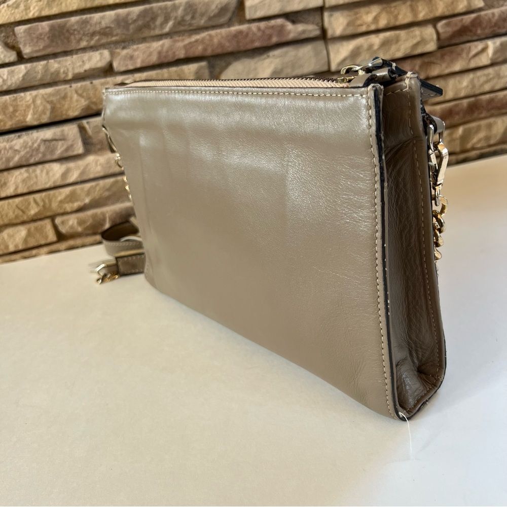 Vittoria Napoli Italian Leather Rose Gold Wedding Party Crossbody Clutch Purse - Picture 4 of 16